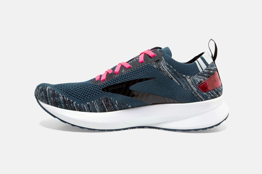 Brooks Levitate 4 Road Loopschoenen Dames - Donkerblauw/Zwart/Roze - 086354AOW